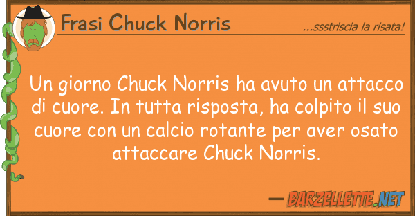 Frasi Chuck Norris giorno chuck norris ha avuto attac