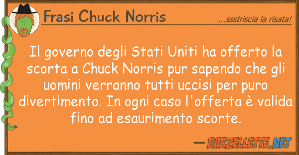 Frasi Chuck Norris governo stati uniti ha offerto