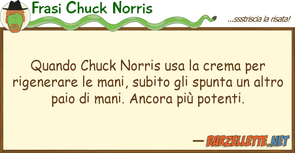 Frasi Chuck Norris quando chuck norris usa crema rig