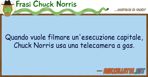 Frasi Chuck Norris quando vuole filmare un'esecuzione capit