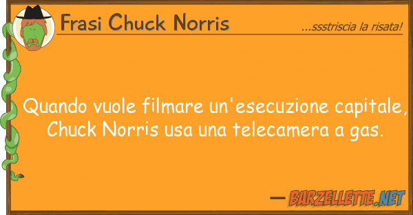 Frasi Chuck Norris quando vuole filmare un'esecuzione capit