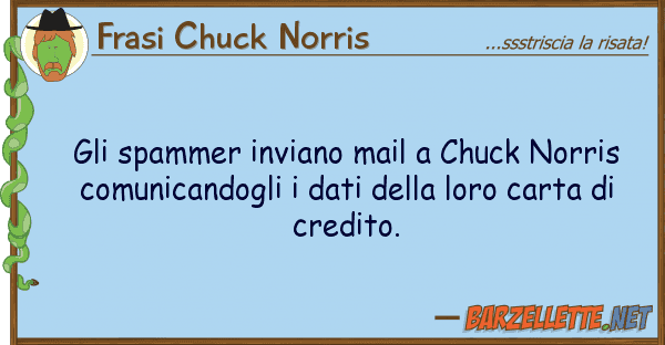 Frasi Chuck Norris spammer inviano mail chuck norris