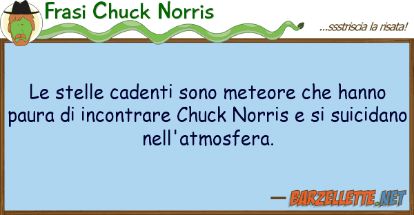 Frasi Chuck Norris stelle cadenti sono meteore hanno