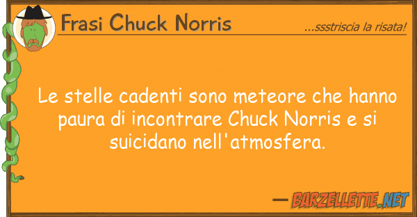 Frasi Chuck Norris stelle cadenti sono meteore hanno