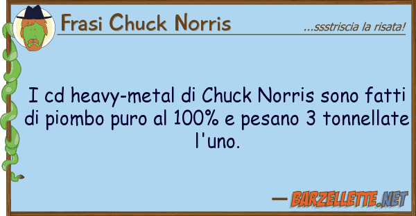 Frasi Chuck Norris cd heavy-metal chuck norris sono fa