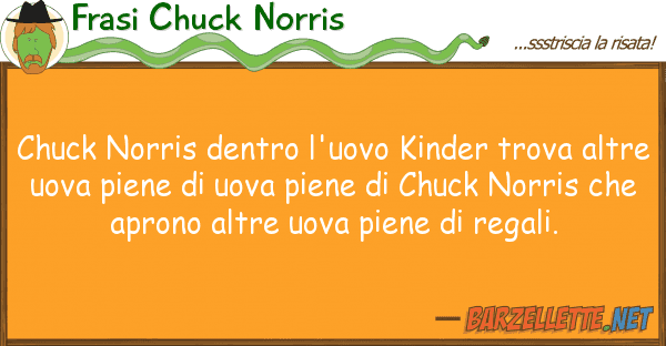 Frasi Chuck Norris chuck norris dentro l'uovo kinder trova