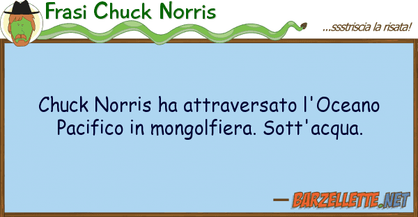 Frasi Chuck Norris chuck norris ha attraversato l'oceano pa