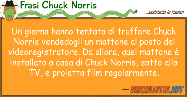 Frasi Chuck Norris giorno hanno tentato truffare chuc