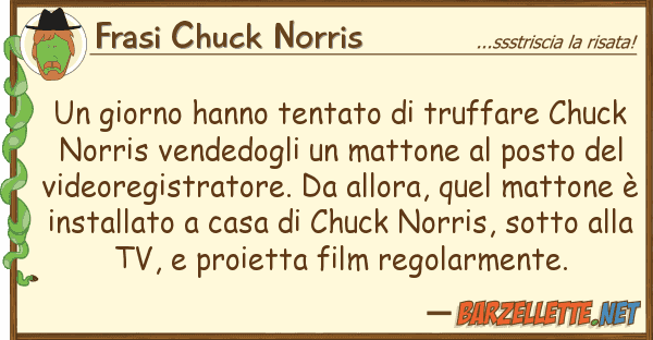 Frasi Chuck Norris giorno hanno tentato truffare chuc