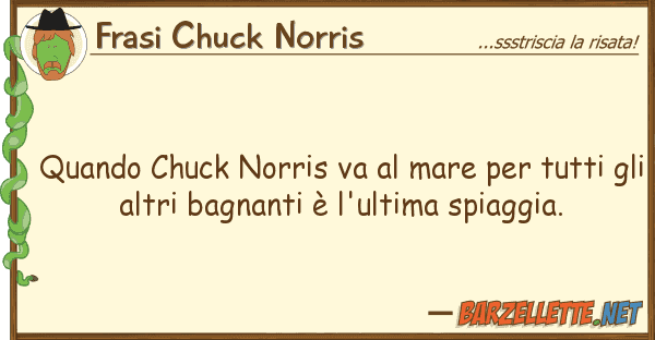 Frasi Chuck Norris quando chuck norris va mare