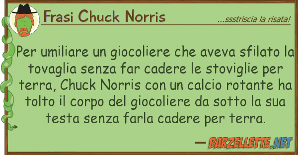 Frasi Chuck Norris umiliare giocoliere aveva sfi