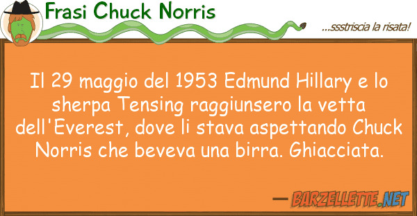 Frasi Chuck Norris 29 maggio 1953 edmund hillary