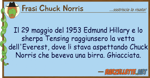 Frasi Chuck Norris 29 maggio 1953 edmund hillary