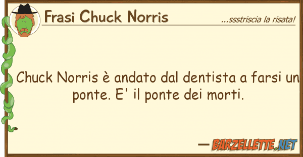 Frasi Chuck Norris chuck norris è andato dentista fa