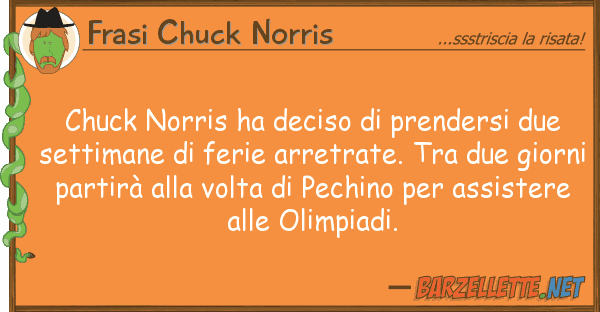 Frasi Chuck Norris chuck norris ha deciso prendersi due