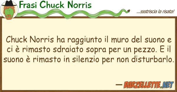 Frasi Chuck Norris chuck norris ha raggiunto muro