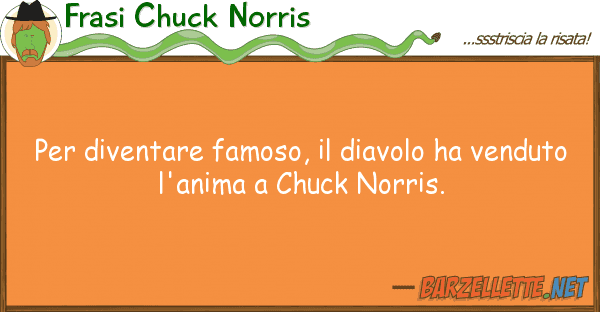 Frasi Chuck Norris diventare famoso, diavolo ha vend