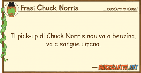 Frasi Chuck Norris pick-up chuck norris va benz
