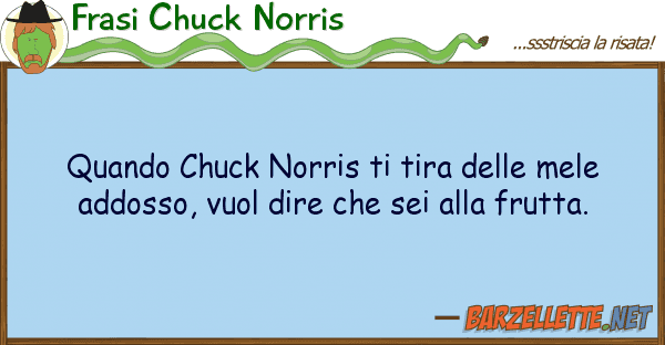 Frasi Chuck Norris quando chuck norris tira mele