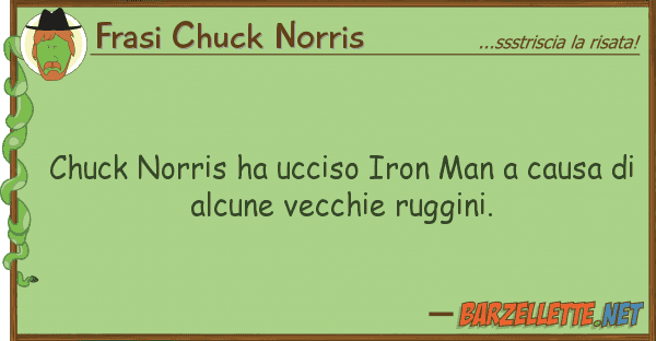 Frasi Chuck Norris chuck norris ha ucciso iron man causa