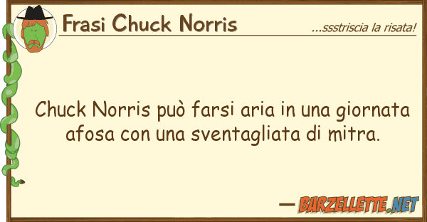 Frasi Chuck Norris chuck norris può farsi aria gior