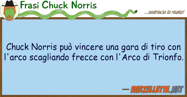 Frasi Chuck Norris chuck norris può vincere gara