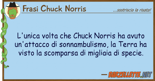 Frasi Chuck Norris l'unica volta chuck norris ha avuto