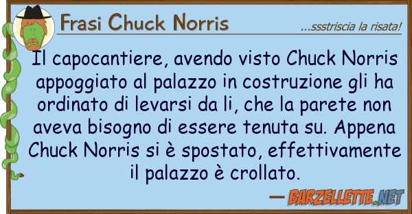 Frasi Chuck Norris capocantiere, avendo visto chuck norr