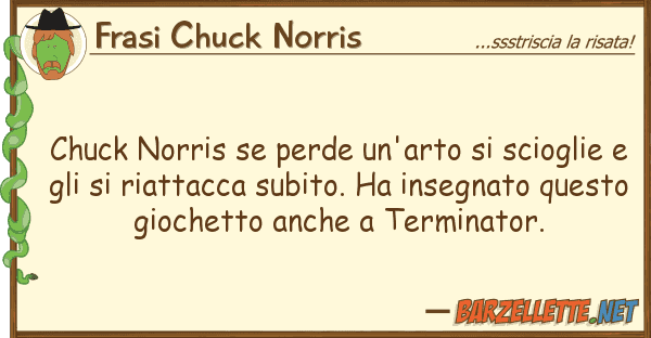 Frasi Chuck Norris chuck norris perde un'arto sciogli