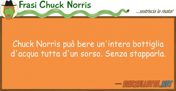 Frasi Chuck Norris chuck norris può bere un'intera bottigl