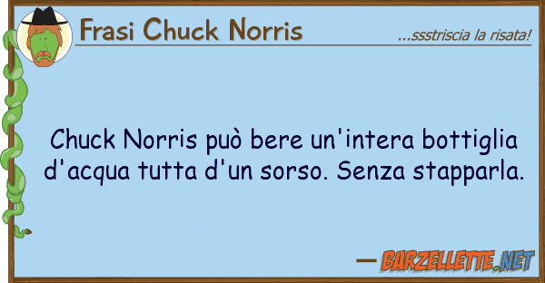 Frasi Chuck Norris chuck norris può bere un'intera bottigl