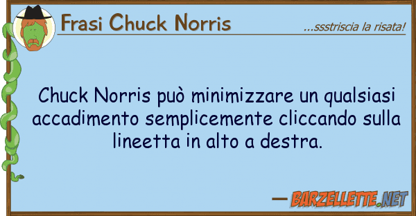 Frasi Chuck Norris chuck norris può minimizzare qualsia