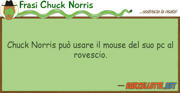 Frasi Chuck Norris chuck norris può usare mouse