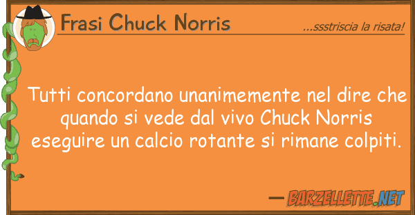 Frasi Chuck Norris concordano unanimemente dire