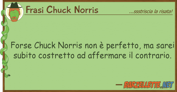 Frasi Chuck Norris forse chuck norris è perfetto, s