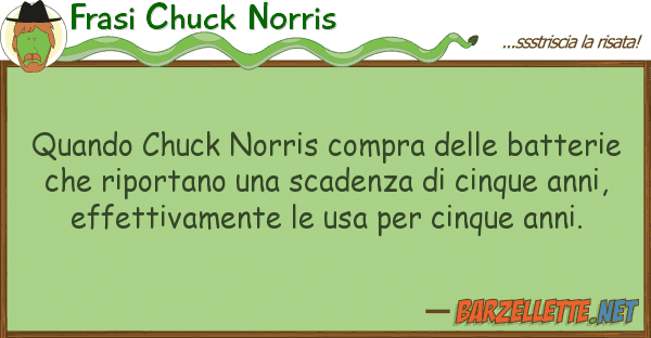 Frasi Chuck Norris quando chuck norris compra batteri