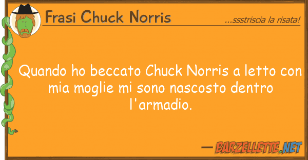 Frasi Chuck Norris quando ho beccato chuck norris letto