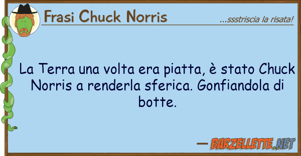 Frasi Chuck Norris terra volta era piatta, è stato
