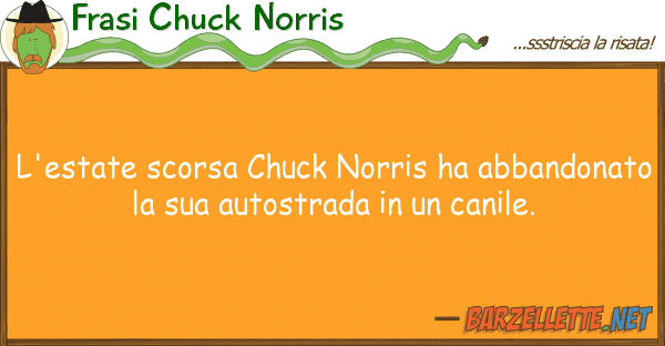 Frasi Chuck Norris l'estate scorsa chuck norris ha abbandon