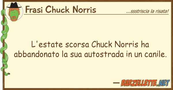 Frasi Chuck Norris l'estate scorsa chuck norris ha abbandon