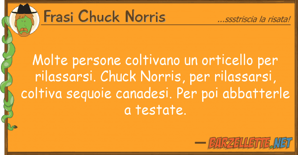 Frasi Chuck Norris molte persone coltivano orticello