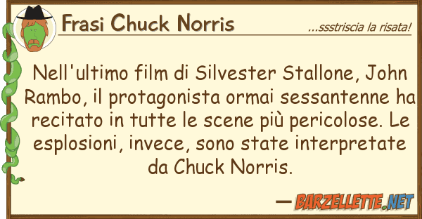 Frasi Chuck Norris nell'ultimo film silvester stallone,