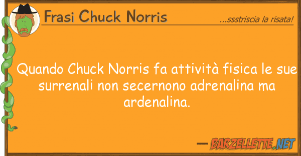 Frasi Chuck Norris quando chuck norris fa attività fisica