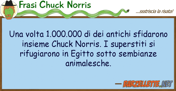 Frasi Chuck Norris volta 1.000.000 antichi sfida