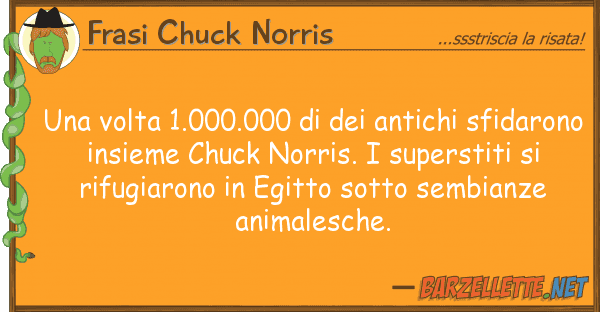 Frasi Chuck Norris volta 1.000.000 antichi sfida