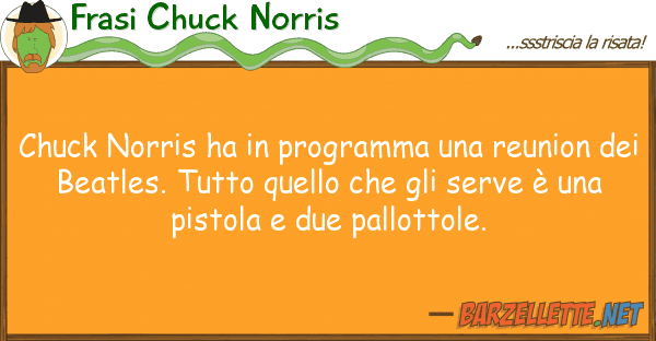 Frasi Chuck Norris chuck norris ha programma reunion