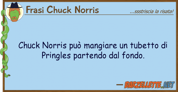 Frasi Chuck Norris chuck norris può mangiare tubetto