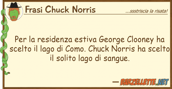 Frasi Chuck Norris residenza estiva george clooney h