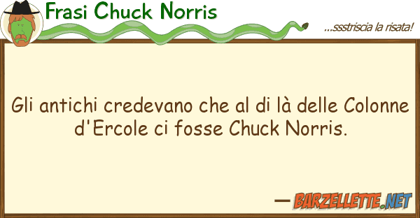 Frasi Chuck Norris antichi credevano là