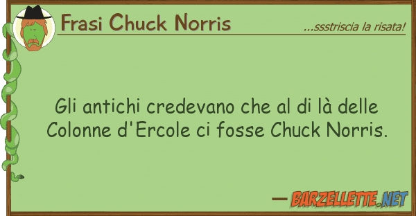 Frasi Chuck Norris antichi credevano là